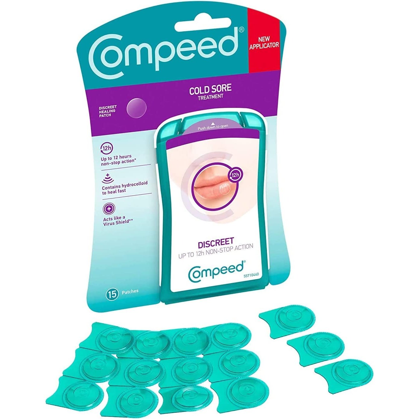 Compeed Cold Sore Discreet Healing Patch, 15 Count (Pack of 1)