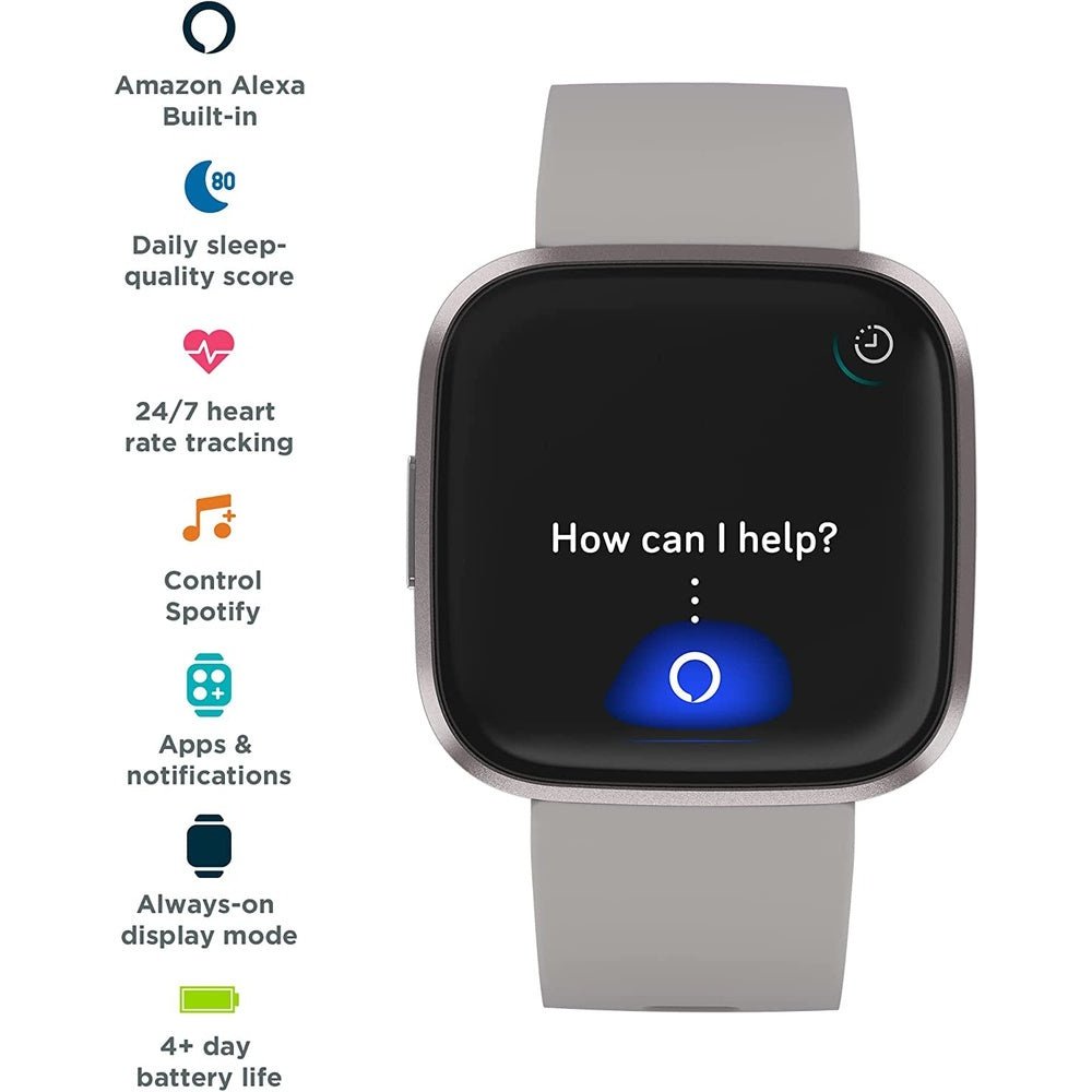 Versa 2 Health & Fitness Smartwatch with Voice Control, Sleep Score & Music Clear Store