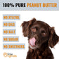 Peanut Butter for Dogs & Puppy Only Brand with No Added Oil!  100% Pure Formulated Treat for Dogs 340G Clear Store