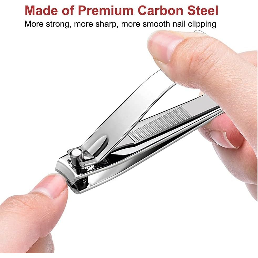 Nail Clipper, Made with Heavy Duty Stainless Steel, Suitable for Thick Fingernail Toenail Men Women (Silver 1 Pack) Clear Store