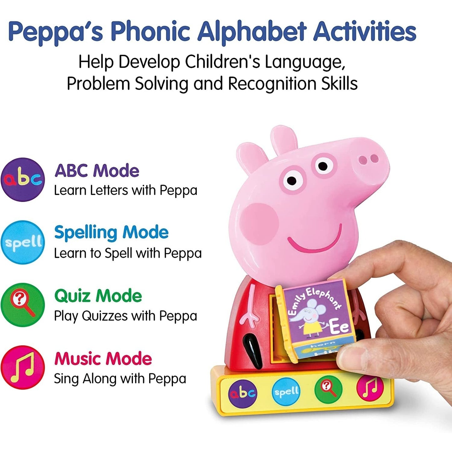 Peppa Pig Alphabet Toy for Kids,Interactive Learning & Child Development Toy Clear Store