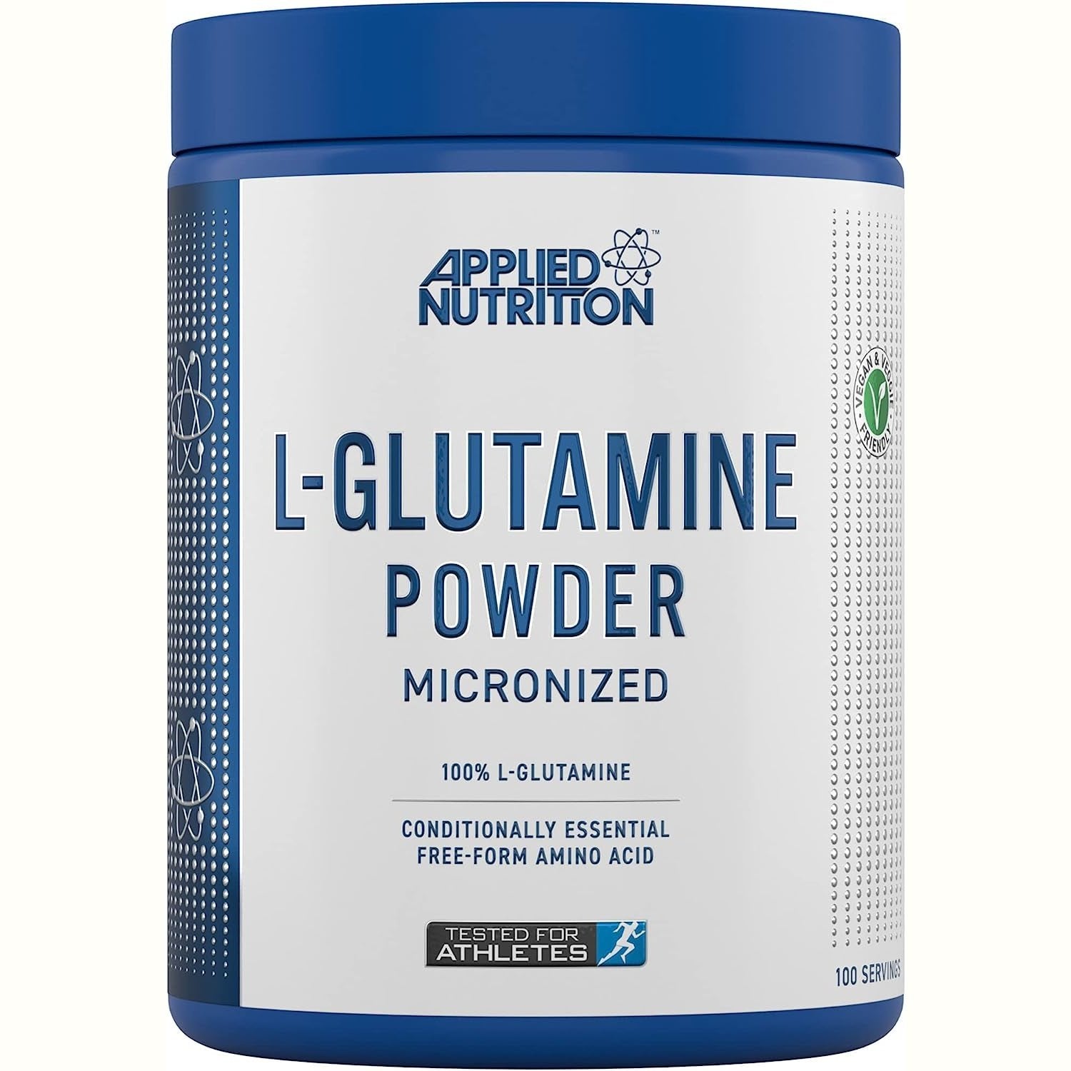 L Glutamine Powder - Amino Acid, Muscle Strength & Recovery, Boosts Immune System, Unflavoured (500G - 100 Servings)