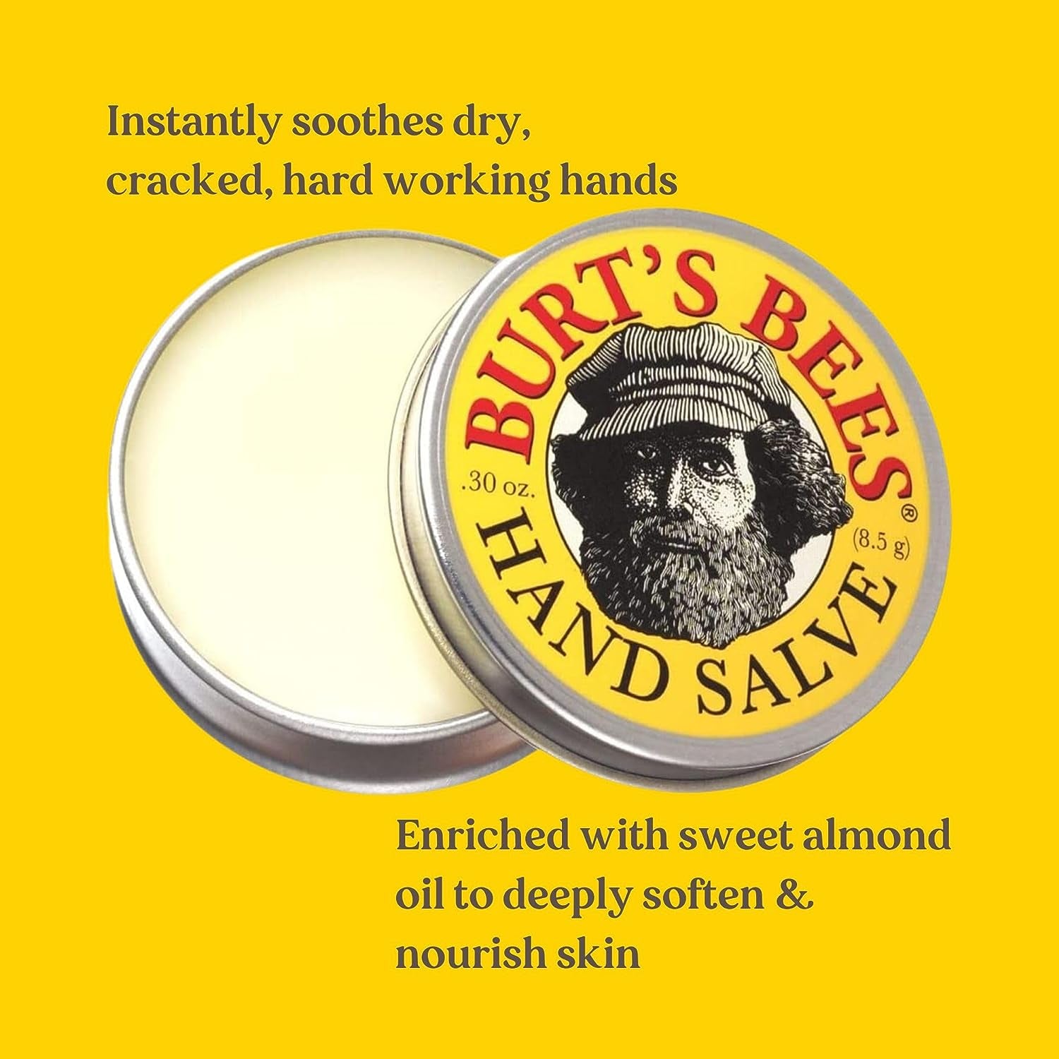 Hand Salve, Hand Moisturiser for Very Dry Hands, Beeswax, 100% Natural Origin, 85G