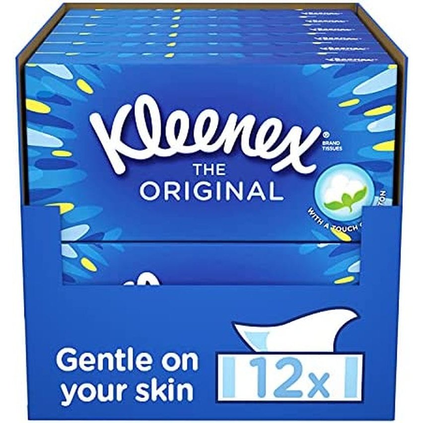 Kleenex Original Facial Tissues, Tissues Box Multipack, 12 Standard Boxes Clear Store