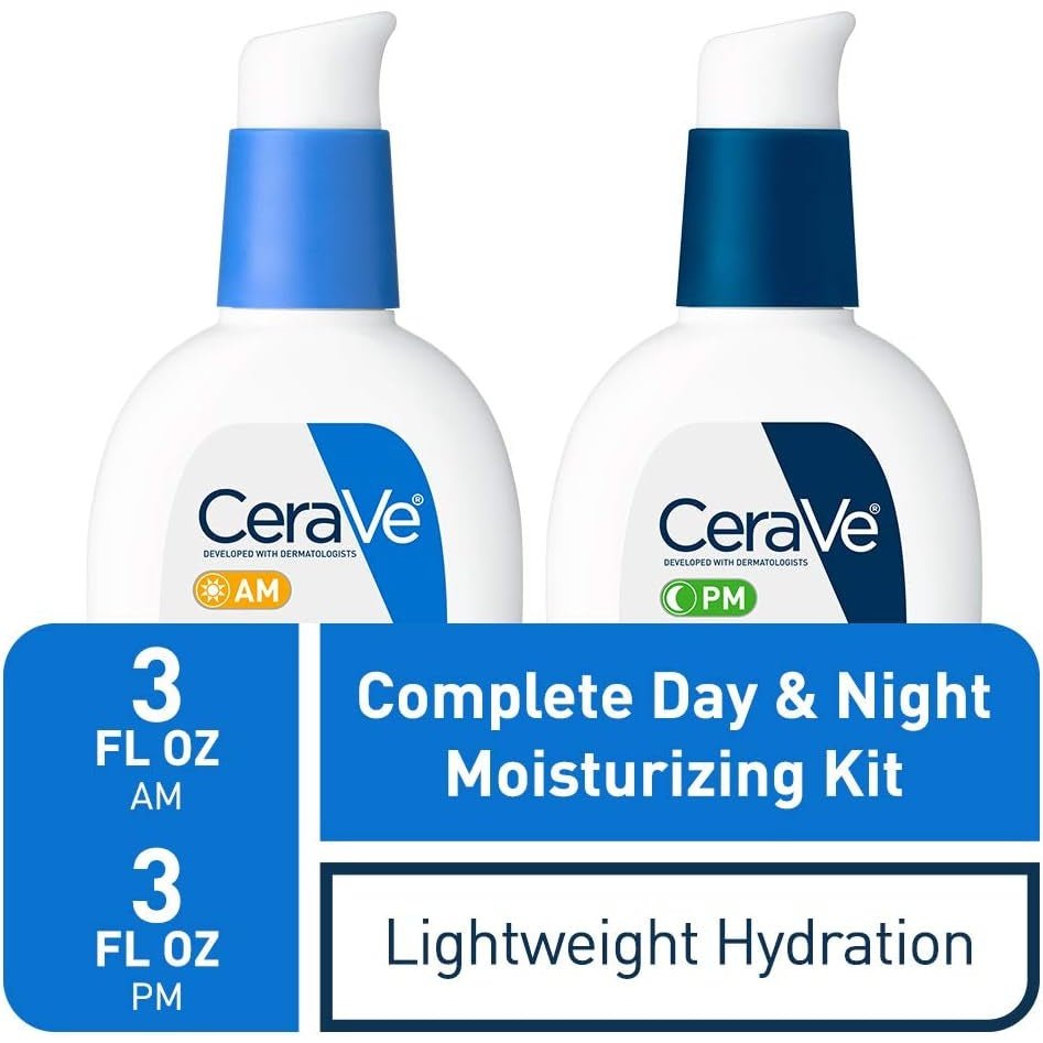 Cerave Day & Night Face Lotion Skin Care Set, SPF 30 Face Moisturizer, Fragrance Free Clear Store