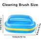 Cleaning Brush, Cleaning Sponge Brush, with Comfortable Ergonomic Handle Grip Bathroom Cleaning Brush, All Purpose Clear Store