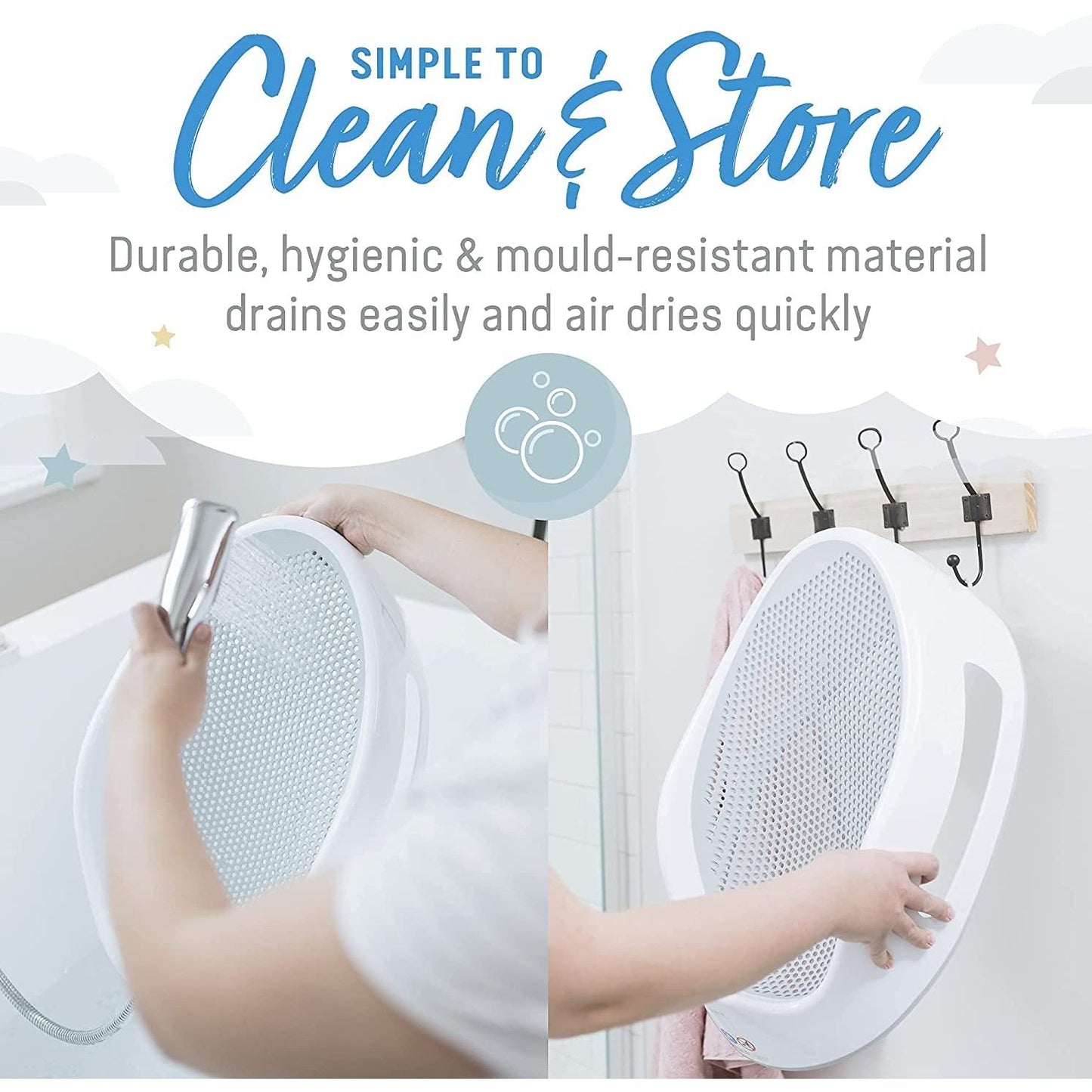 Baby Bath Support in Grey Clear Store