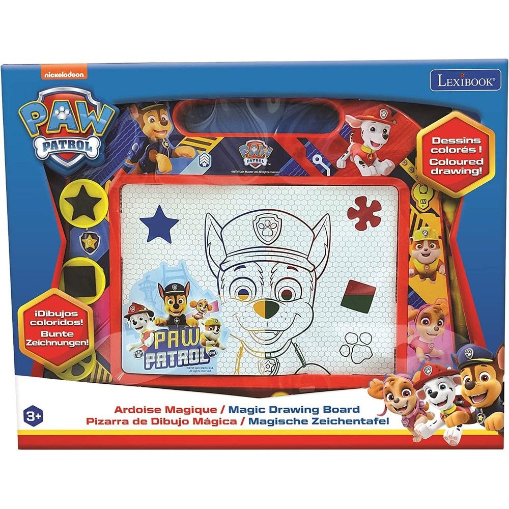 Lexibook Magic Magnetic Paw Patrol Helper on Four Paw Drawing Board, Magnetic Board for Kids, Artistic Creative Toy for Girls and Boys, Pen and Magnets, Blue/Red, CRPA550 Clear Store