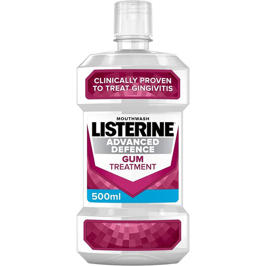 Listerine Advanced Defence Gum Treatment Mouthwash 500ml Clear Store