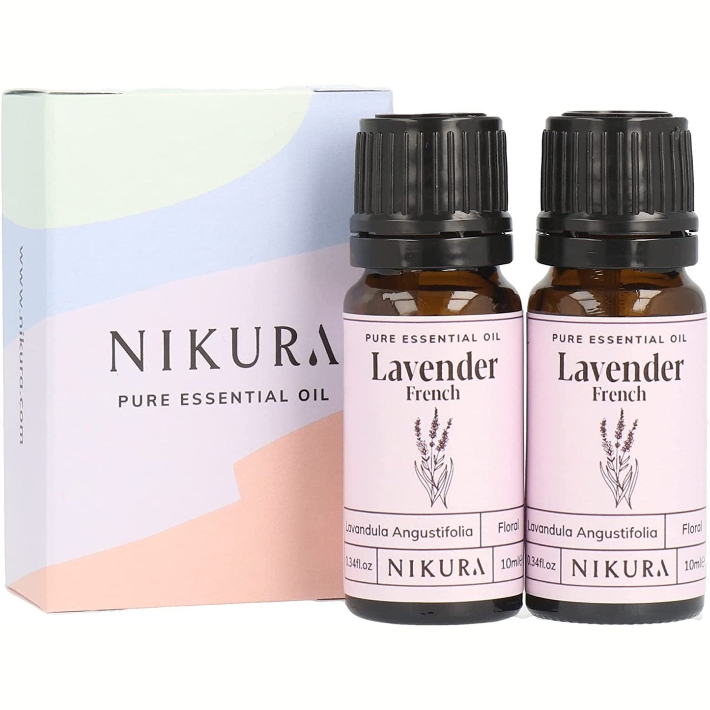 French Lavender Essential Oil - 20Ml (2 X 10Ml), 100% Pure Natural Oils, Perfect for Sleep, Aromatherapy, Diffusers, Humidifier, Massage, Hair, Vegan & UK Made Clear Store