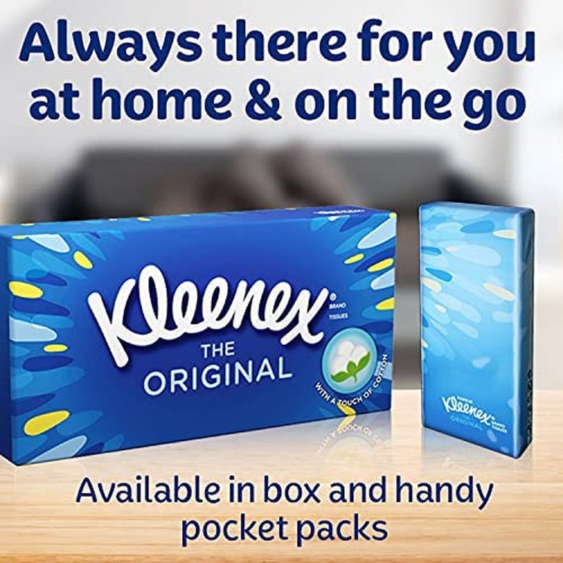 Kleenex Original Facial Tissues, Tissues Box Multipack, 12 Standard Boxes Clear Store