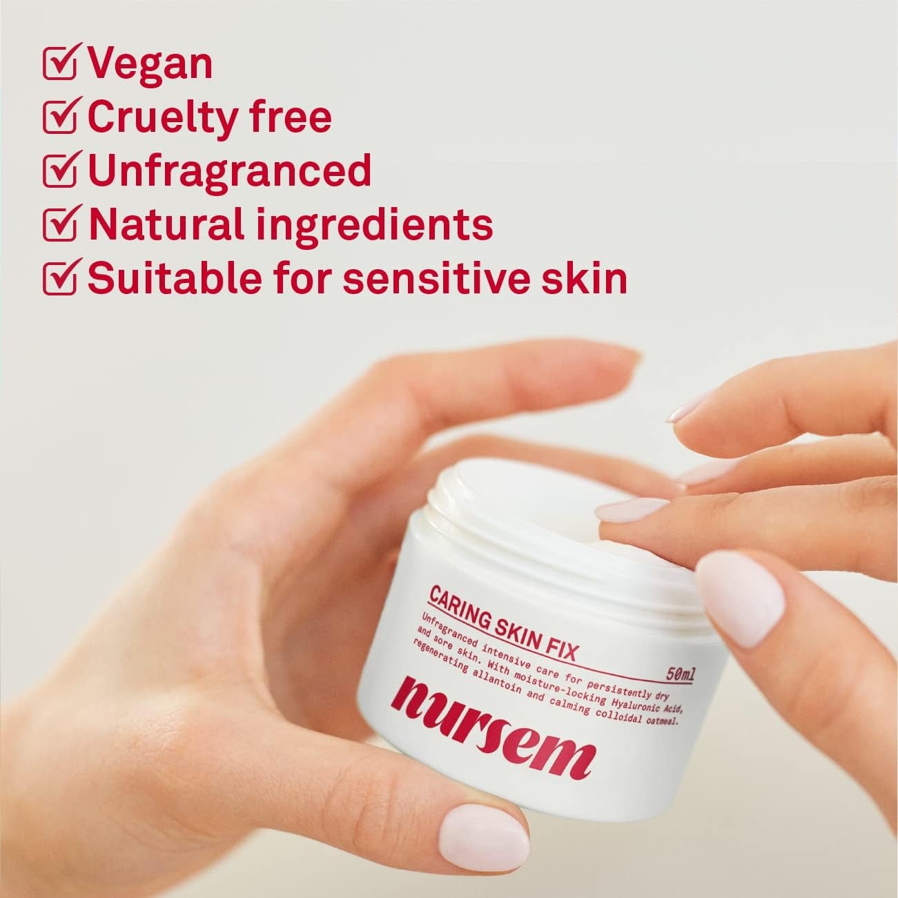 CARING SKIN FIX – 50Ml | Intensive Hand Treatment & Intensive Restoring Natural Barrier Cream for Hard-Working Hands, Suitable for Sensitive and Dry Skin (1)