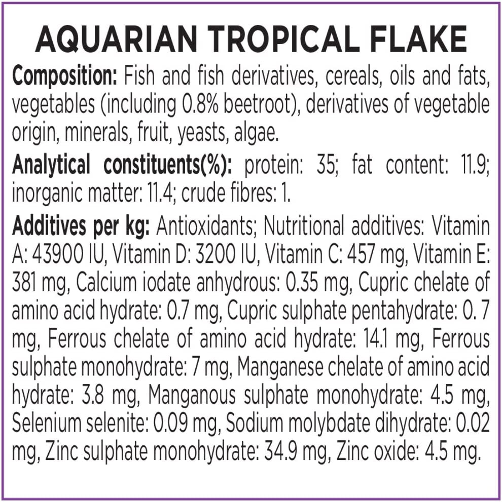 Complete Nutrition, Aquarium Tropical & Temperate Fish Food Flakes, 50g Clear Store