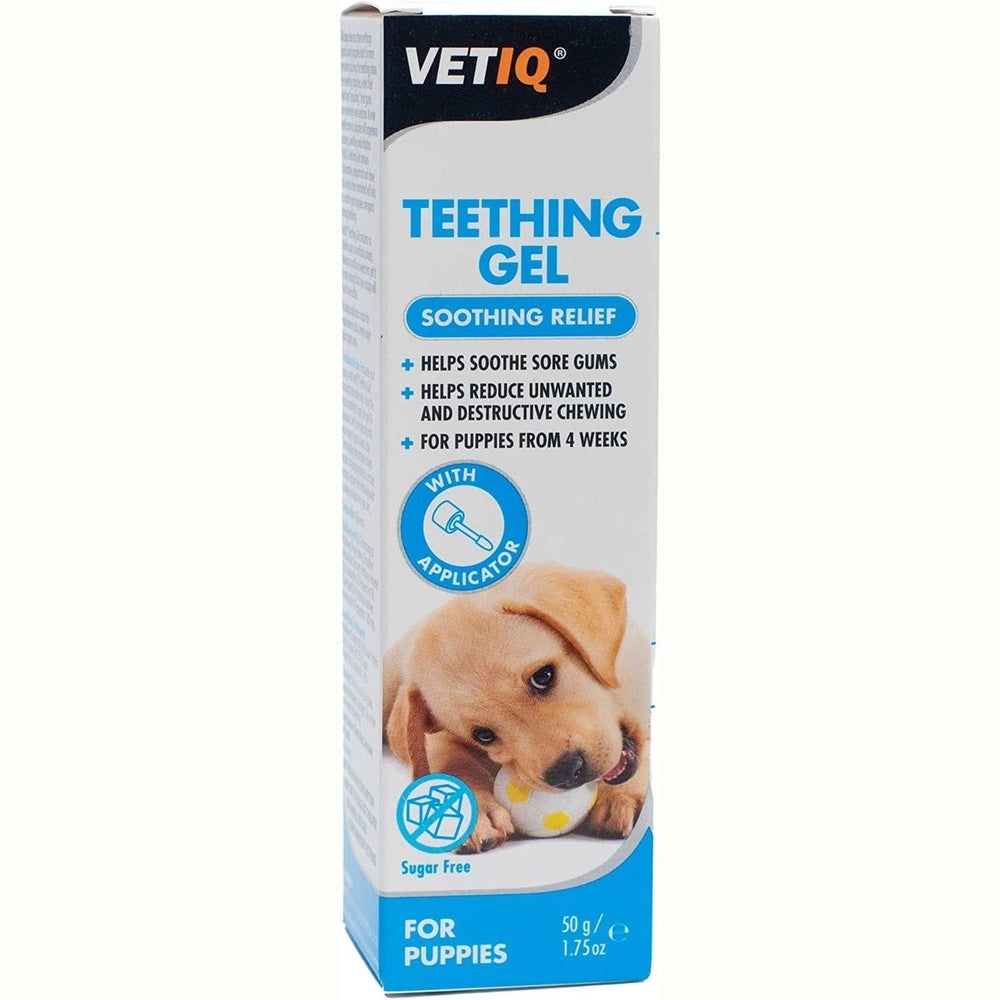 Teething Gel, 50G, Puppy Teething Gel Soothes Sore Gums, Reduce Unwanted Chewing during Puppy Teething Clear Store