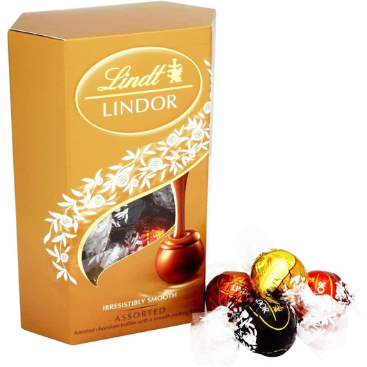 Lindor Chocolate Truffles Box - Approx 16 Balls, 200 G - Chocolate Truffles with a Smooth Melting Filling - for Him and Her - Mothers Day, Birthday, Easter, Congratulations, Thank You Clear Store