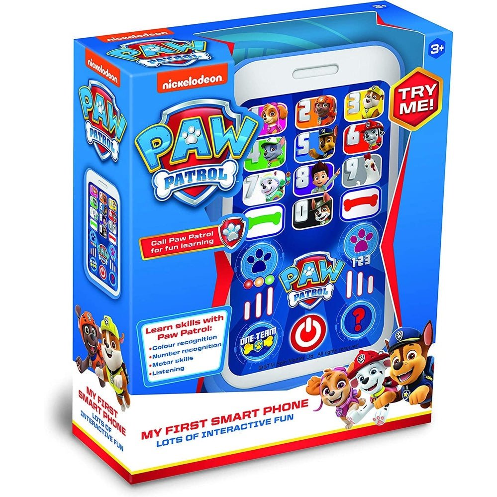 Paw Patrol Toys, My First Smart Phone Toy for Kids-Helps Child Development 3+ Years, Blue / White Clear Store