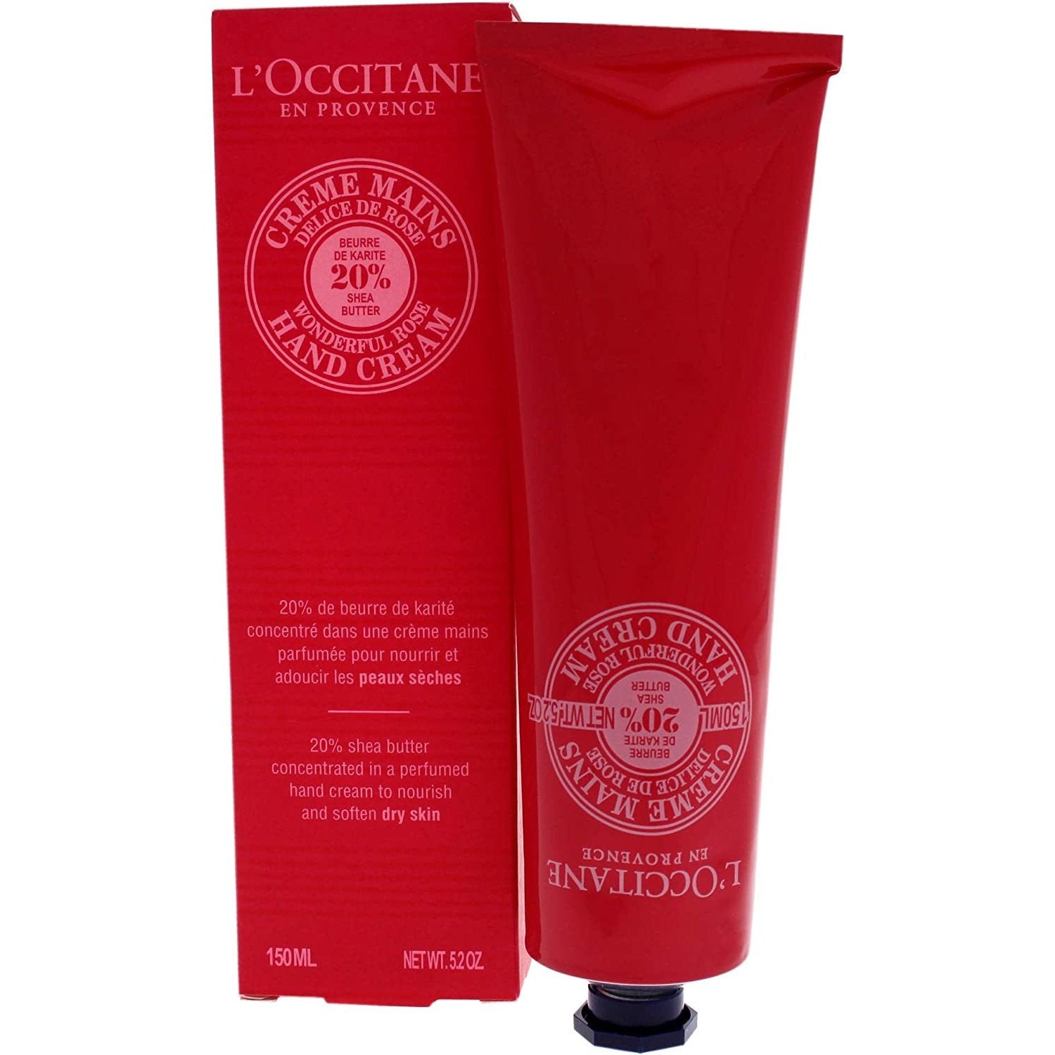 Loccitane Shea Butter Wonderful Rose Hand Cream for Unisex 5.2 Oz Cream