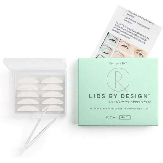 Lids by Design Eyelid Lift Strips - (4Mm) Eye Lift without Surgery Perfect for Hooded, Droopy, Uneven or Mono Eyelids Medical Grade, Hypoallergenic and Latex Free. Set of 80