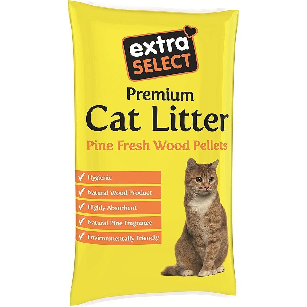 Premium Wood Based Cat Litter, 15 L Clear Store