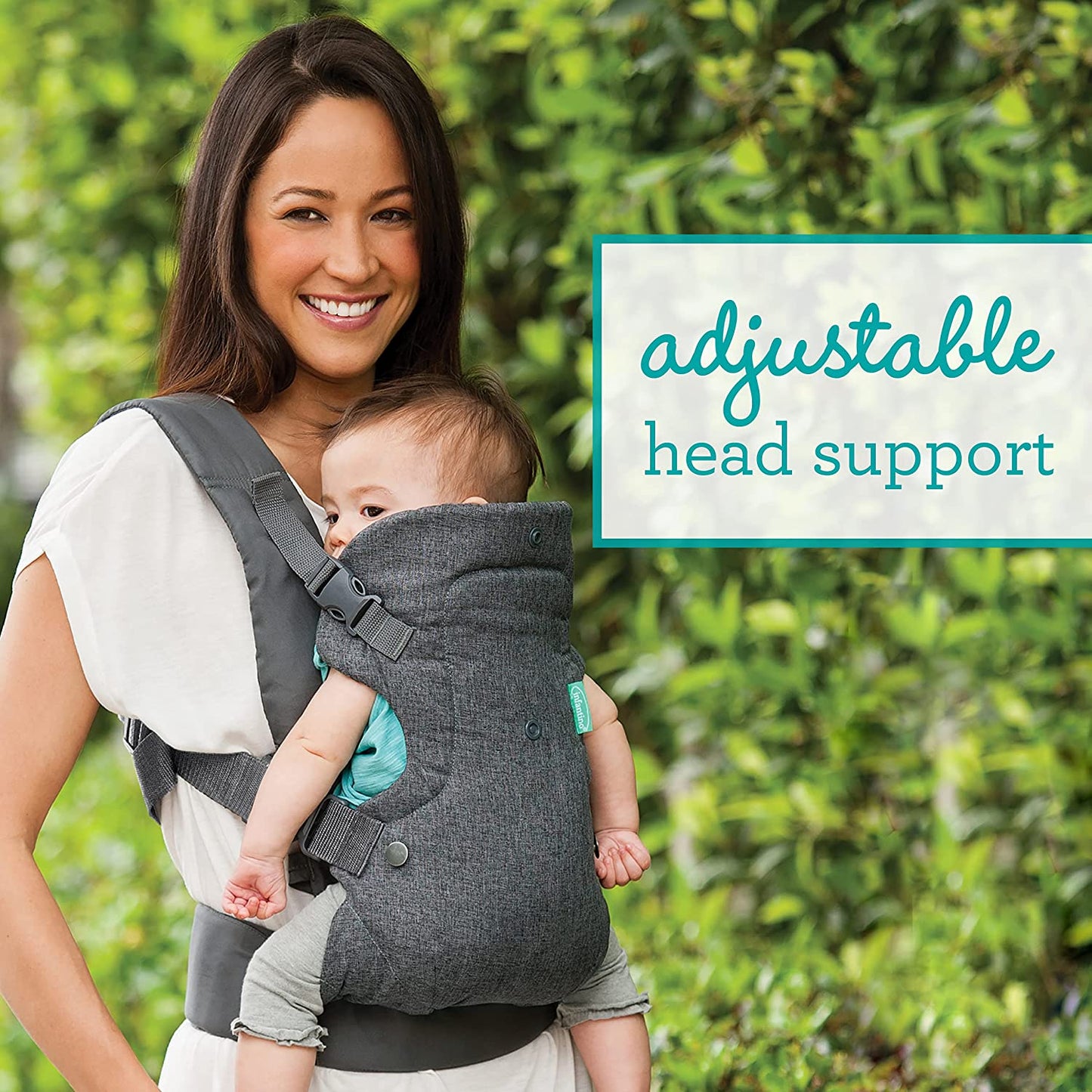 Flip Advanced 4-In-1 Grey Carrier - Ergonomic, Convertible, Face-In and Face-Out Front and Back Carry for Newborns and Older Babies 8-32 Lbs / 3.6-14.5 Kg Clear Store