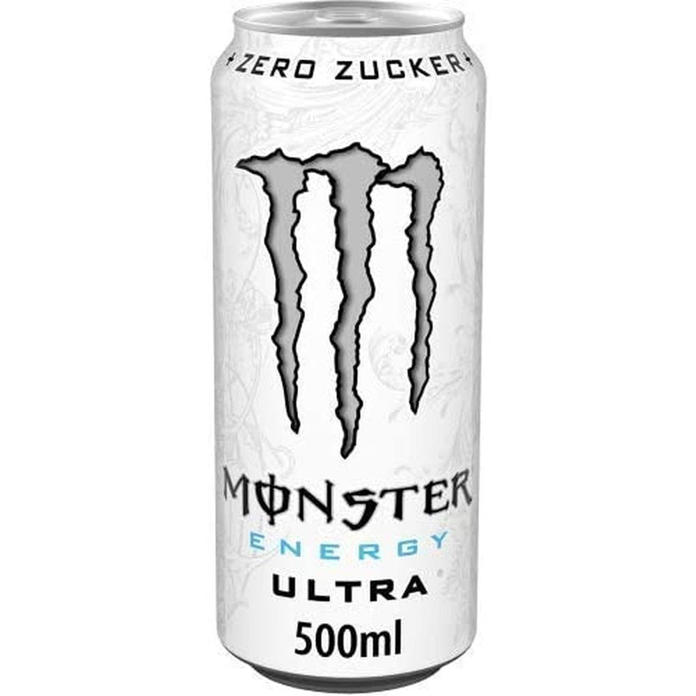 Monster Energy Drink 12 x 500ml (Ultra White) Clear Store