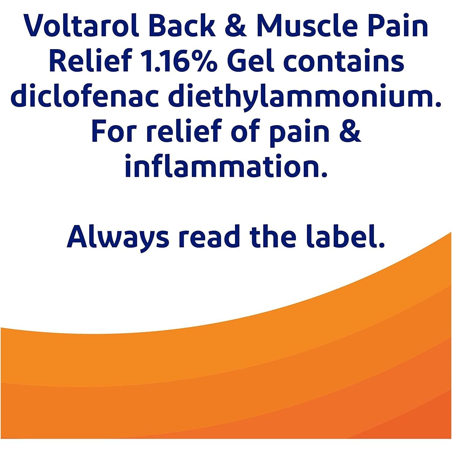 Voltarol Back & Muscle Pain Relief 1.16% Gel with No Mess Applicator, 100 G Clear Store