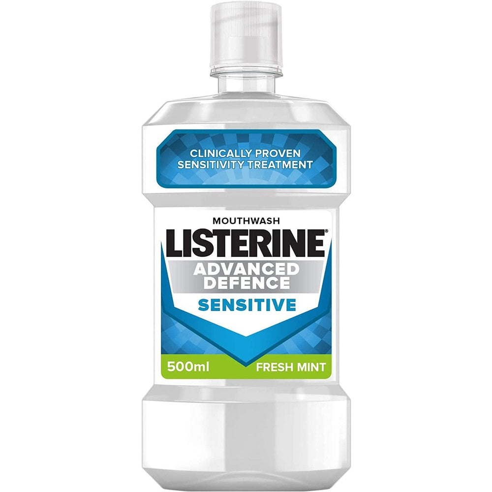 Listerine Advanced Defence Sensitive Mouthwash, 500 Ml Clear Store