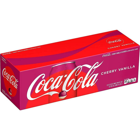 Cherry Vanilla Coke 355ml 12 Pack Clear Store