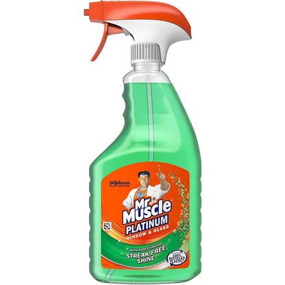 Mr Muscle Platinum Window & Glass Cleaner Spray, 750Ml Clear Store