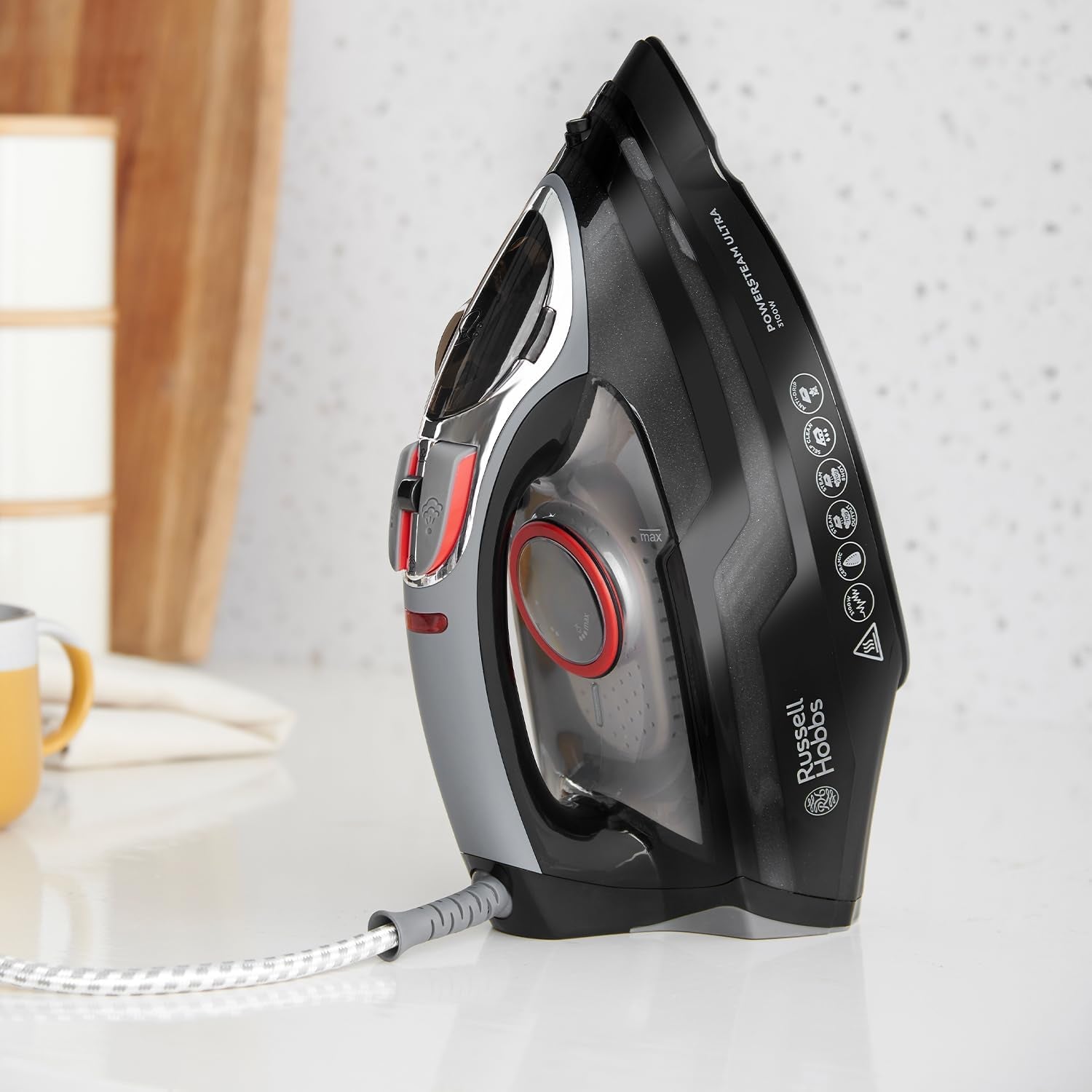 Powersteam Ultra 3100 W Vertical Steam Iron 20630 - Black and Grey