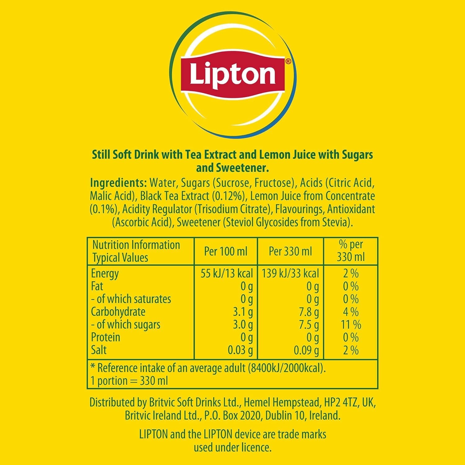 Ice Tea, Lemon, 1.25L