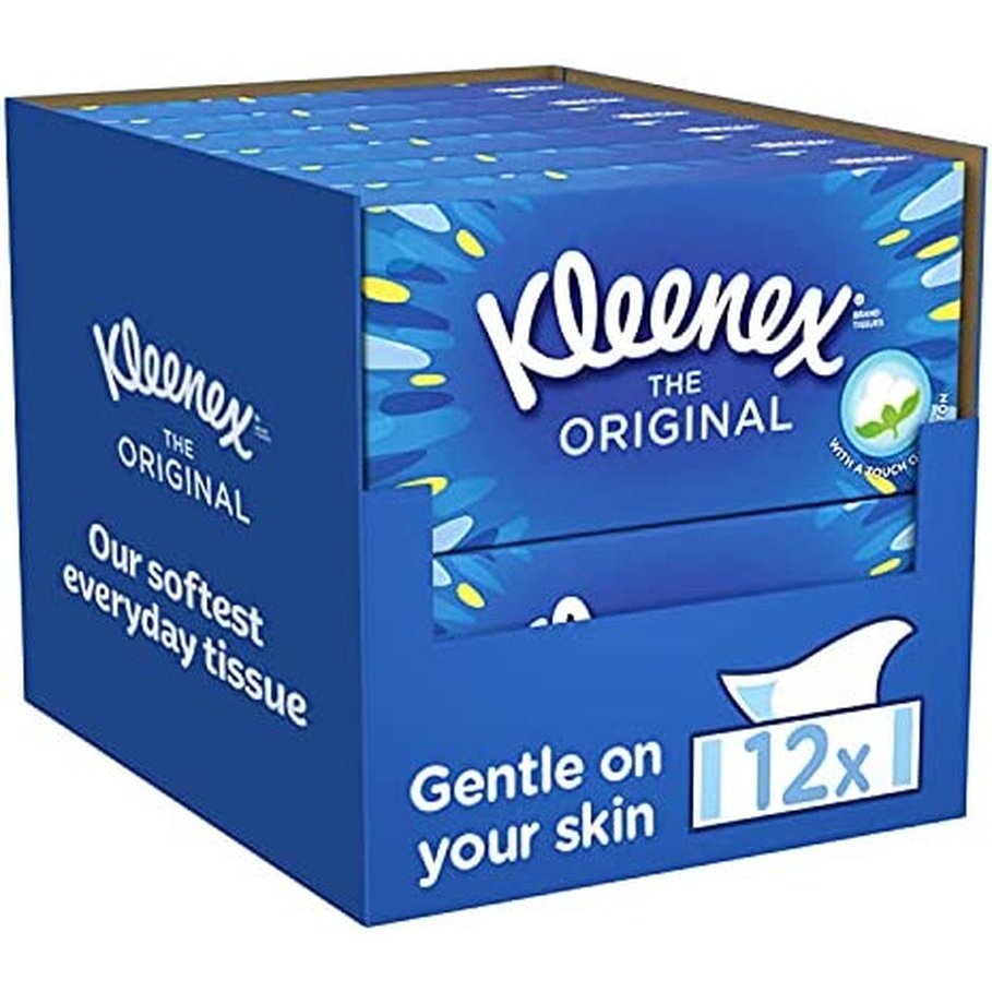 Kleenex Original Facial Tissues, Tissues Box Multipack, 12 Standard Boxes Clear Store