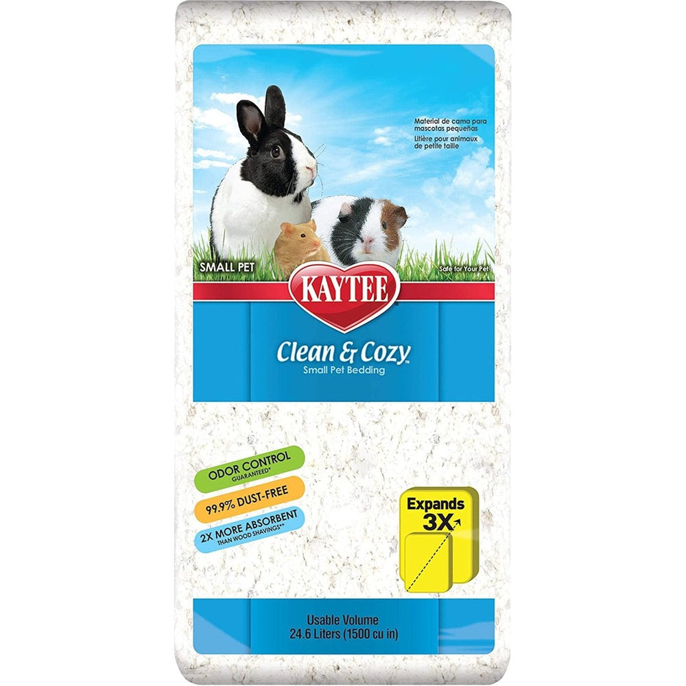 Super Absorbent Paper Bedding for Cages, Hamster, Gerbil, Mice, Rabbit, Guinea Pig, 24.6 Litre, White Clear Store