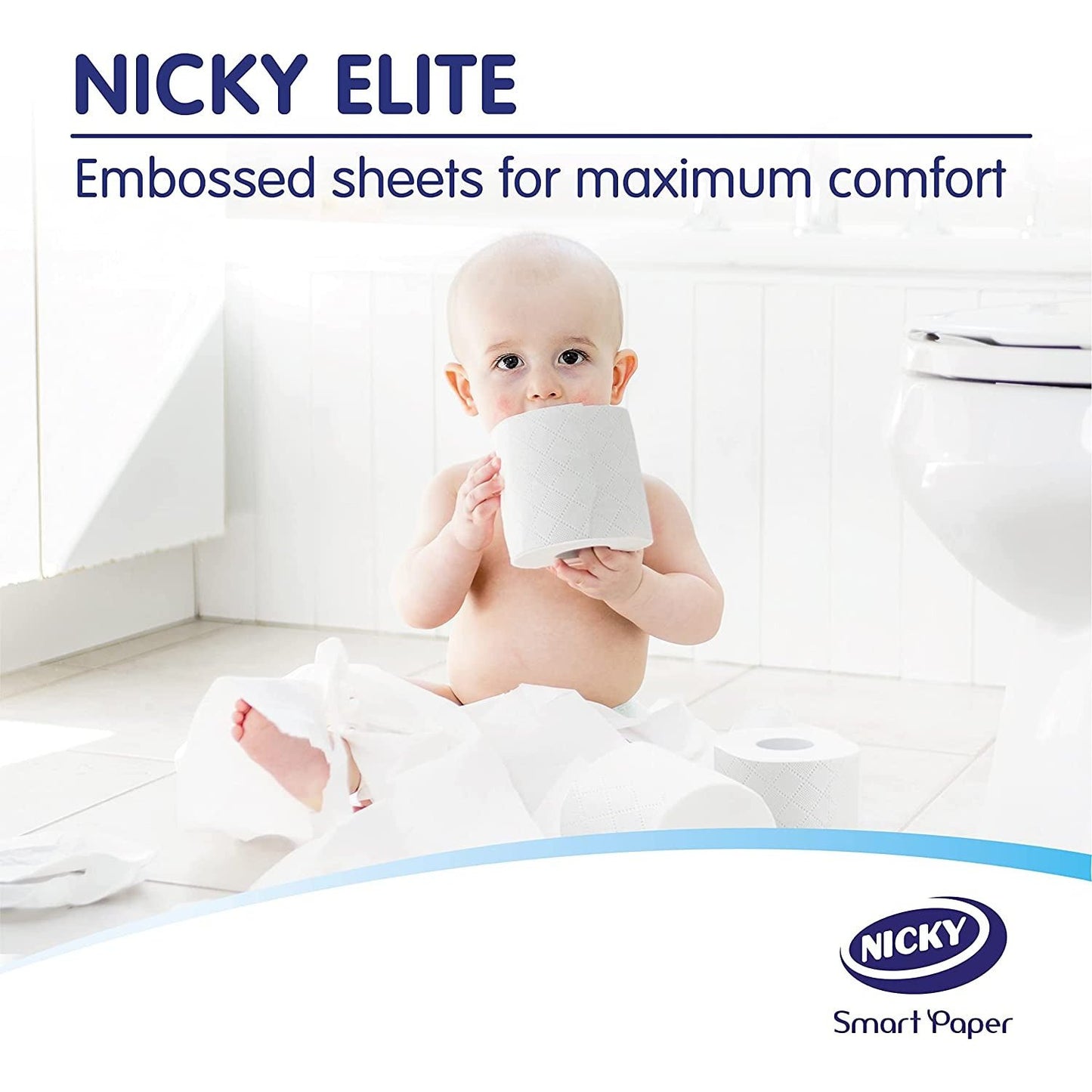 Nicky Elite White 32 Roll Toilet Tissue Clear Store