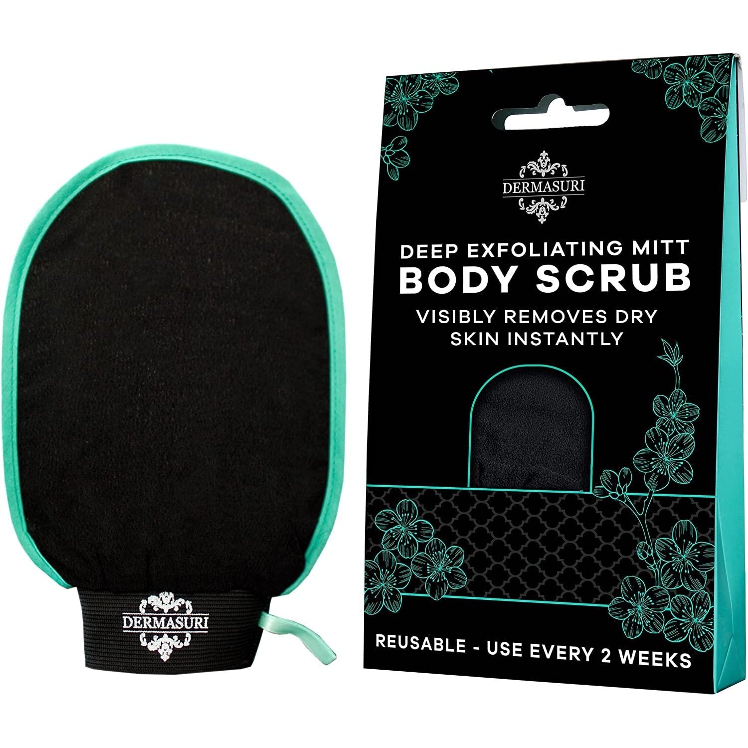 Deep Exfoliating Mitt Body Scrub for Soft Skin Glove & Skin Cleanser Clear Store