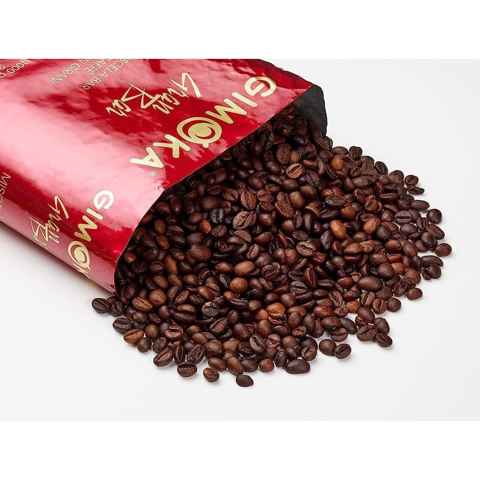 Gimoka - Gran Bar, Italian Espresso Coffee Beans, Light Roast - 6X1 Kg Clear Store