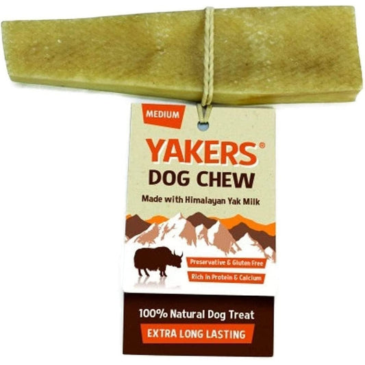 Yakers Dog Chew Medium X 2 - Yak Milk Value Pack of 2 - Save! Clear Store