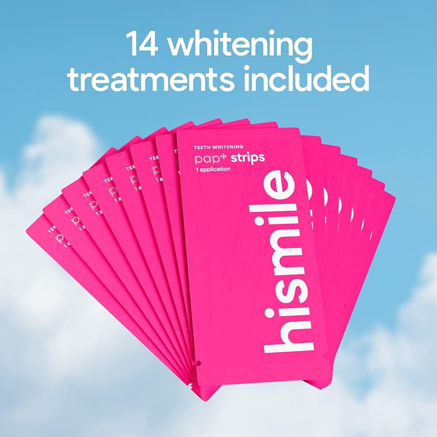 Teeth Whitening Strips, Whitening Strips for Sensitive Teeth, Peroxide Free Whitening Strips, Reduced Sensitivity Whitestrips, Dental Whitening Strips, Pack of 28 Strips, 14 Treatments