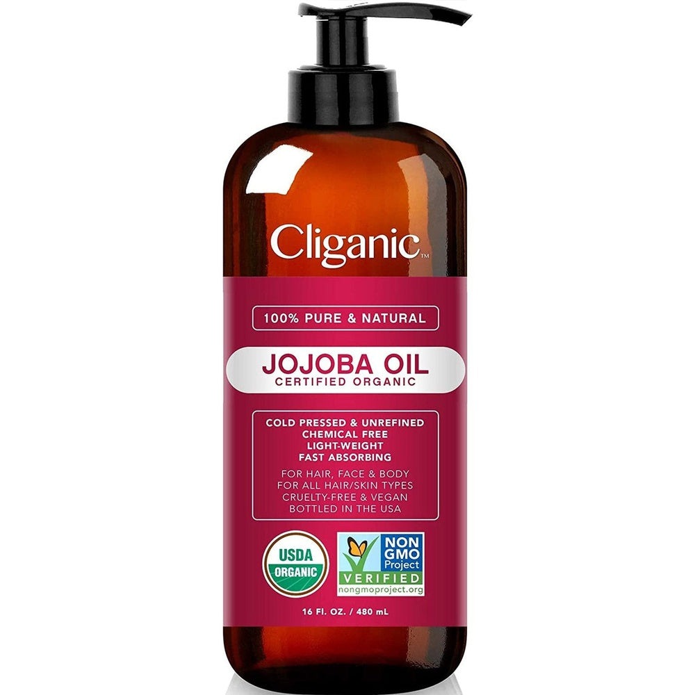 Certified Organic Jojoba Oil 473ml with Pump Hair oil Clear Store