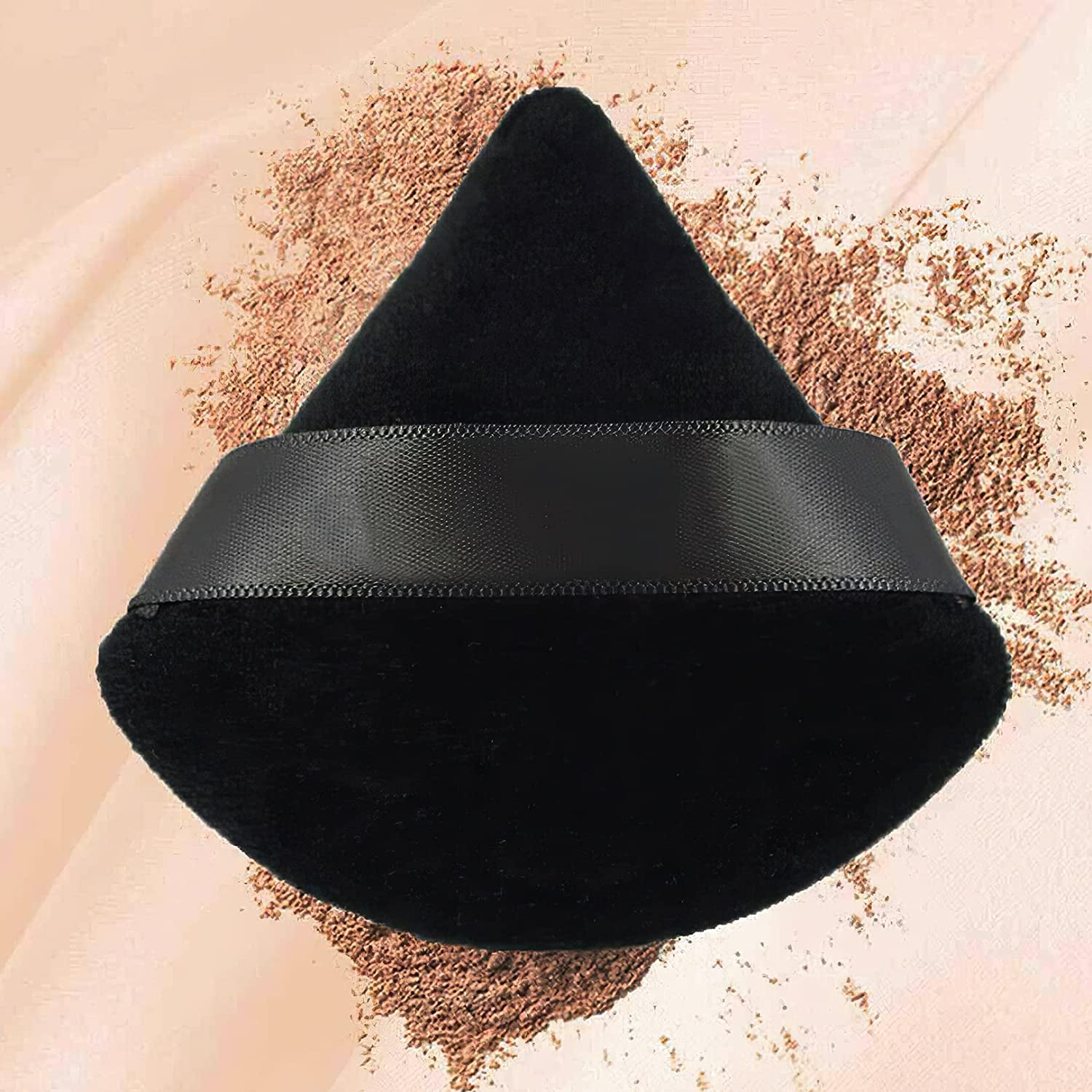 Powder Puff Makeup Triangle Powder 2 Pcs Puff Soft Powder Clear Store