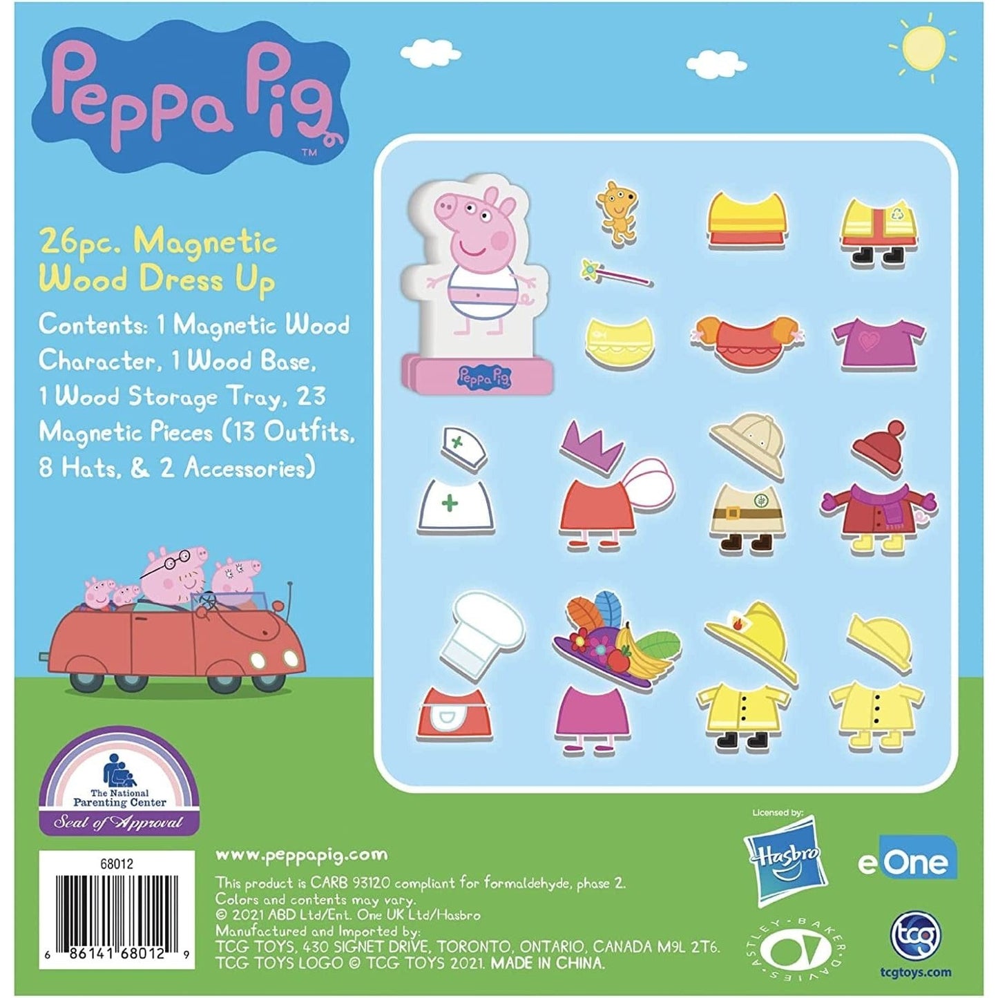 Peppa Pig Magnetic Wooden Dress-Up Set Clear Store