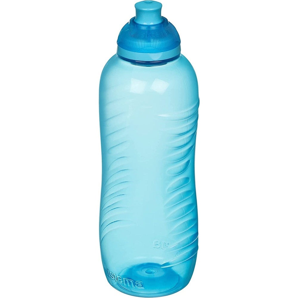 Twist 'N' Sip Squeeze Sports Leakproof  Water Bottles 460 ml,  Recyclable with Terracycle,Blue 4 Count Clear Store