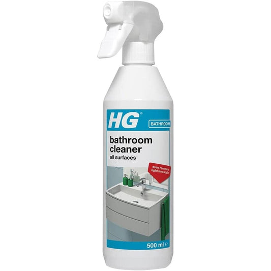 HG Bathroom Cleaner All Surfaces 500ml Spray Clear Store