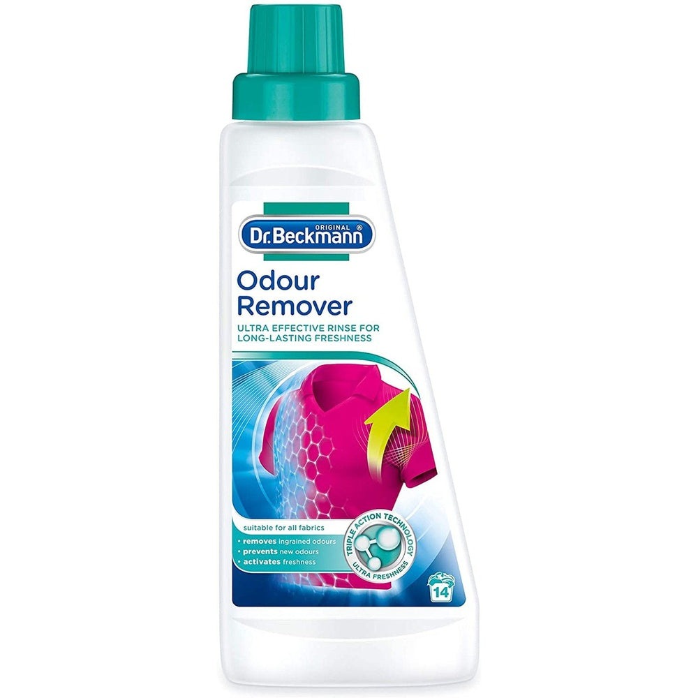 Dr. Beckmann Odour Remover 500ml, Removes Stubborn Odours, Actively Freshens Laundry 500ml Clear Store