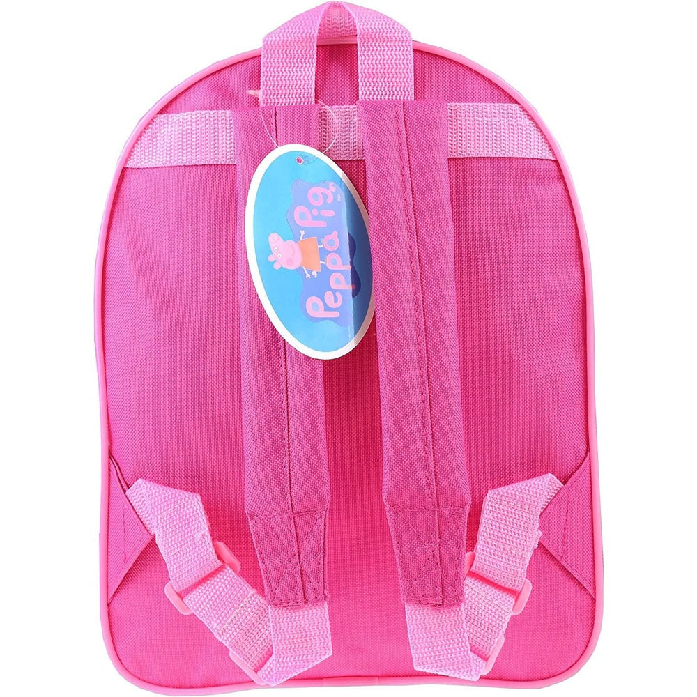 Peppa Pig Backpack Love Heart Children's, Rucksack Junior, School Bag Pink Blue Clear Store