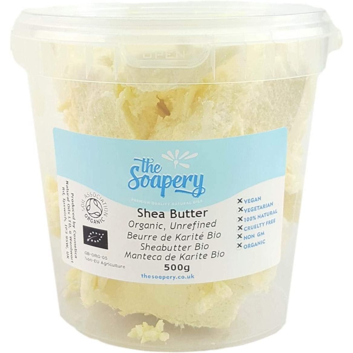 Shea Butter 500G - Certified Organic, Unrefined, Raw, Natural - 100% Pure