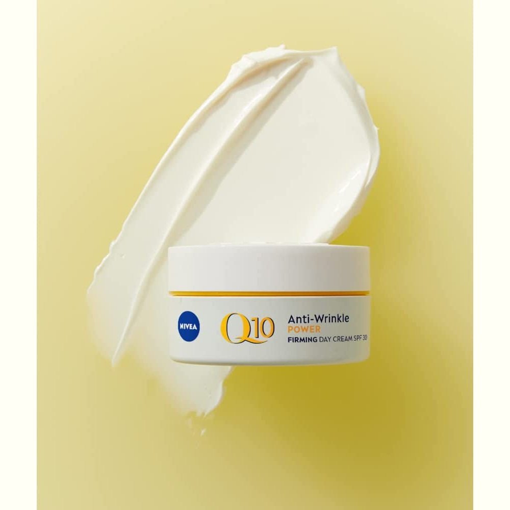 NIVEA Q10 Anti-Wrinkle Power Protecting Day Cream SPF 30 (50Ml), Anti-Wrinkle Face Cream with Skin Identical Q10 and Creatine, Face Cream for Wrinkles and Age Spots