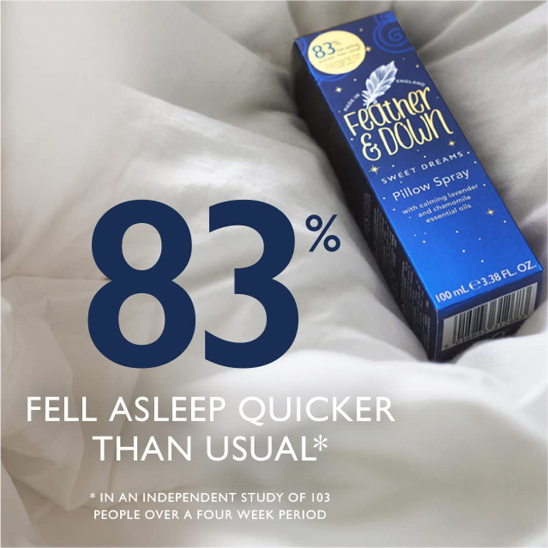 Feather & down Sweet Dream Pillow Spray (100Ml) Helps to reduce an anxious mind and encourage calm Clear Store