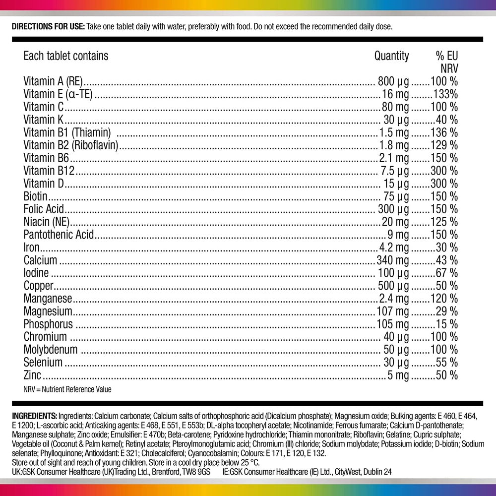 Centrum Women 50+ Multivitamin & Mineral Tablets, 24 Essential Nutrients, 30 Tablets Clear Store