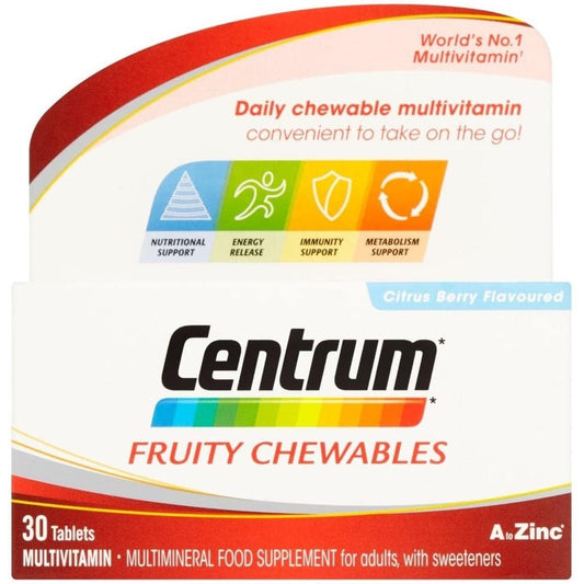 Centrum Advance Multivitamin, Vitamins & Minerals 24 Nutrients 30 Tabs Clear Store